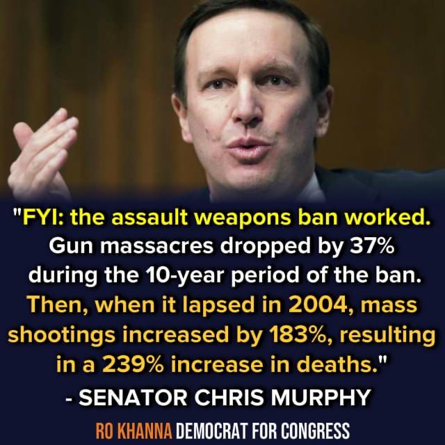 The assault weapons ban worked