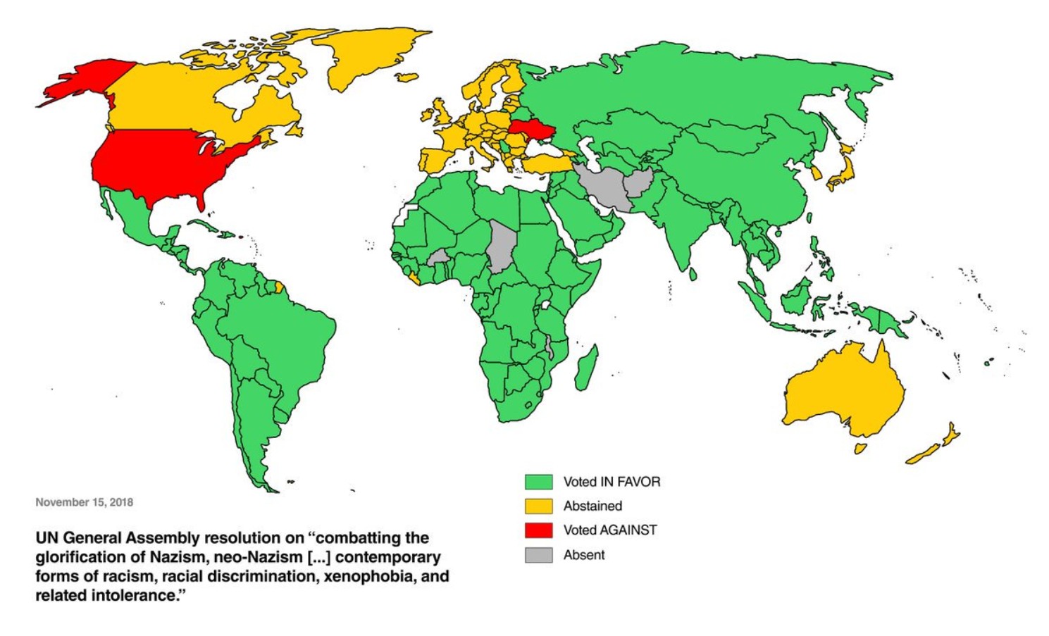 UN vote on Fascism